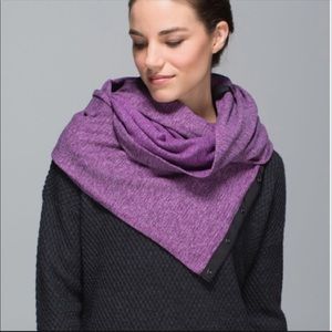 lululemon athletica Purple Knit Wrap Scarf